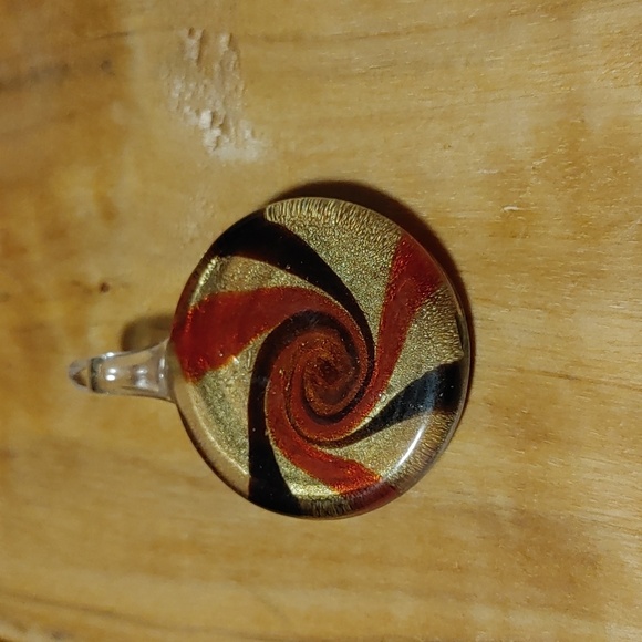 🇨🇦3 For $20🇨🇦Three Glass Pendants all with touches of Gold Tones - Picture 3 of 9